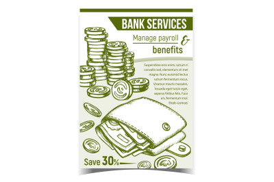 Bank Services Financial Advertising Banner Vector