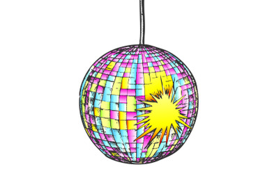 Disco Ball Night Club Equipment Color Vector