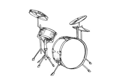 Drum Rhythm Musical Instrument Monochrome Vector