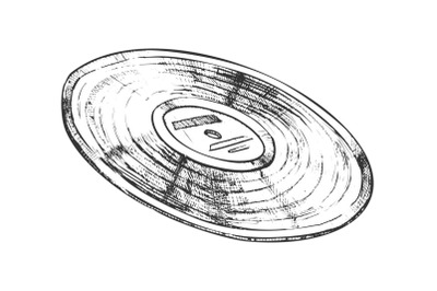 Vinyl Record For Listening Music Retro Vector