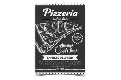 Pizza Italian Recipes Restaurant Banner Vector