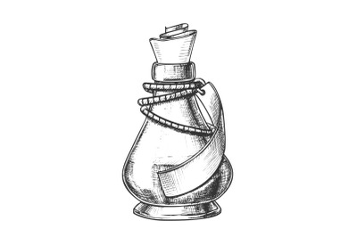 Creative Potion Glass Bottle Phial Ink Vector