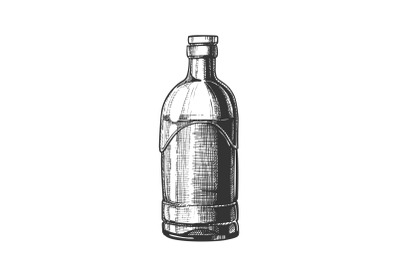 Closed Standard Drink Tequila Glass Bottle Vector