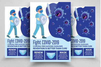 FIght Covid 2019 Campaign Flyer/Poster