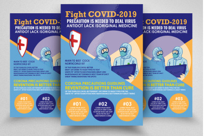 Fight Against Covid Flyer/Poster