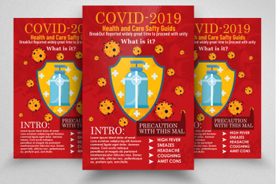 Covid 2019 Precaution Flyer/Poster