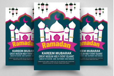 Ramadan Mubarak Flyer Template