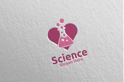 Love Science and Research Lab Logo Design 61