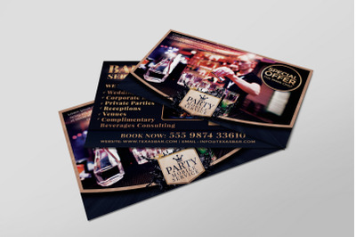 Bartending Service PostCard