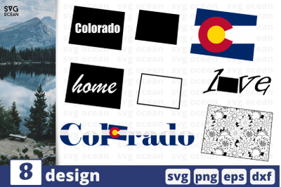 8 COLORADO svg bundle&2C; map cricut svg