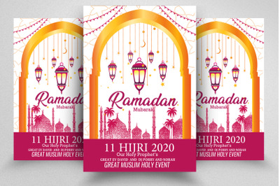 Ramadan Mubarak Flyer Template