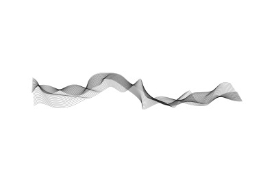 Wave element. Vector abstract line waves graphics smooth design for di