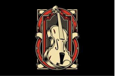viola Musical Instrument String.vector hand drawing