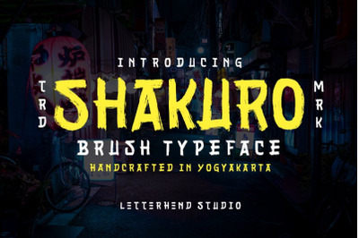 Shakuro - Brush Typeface