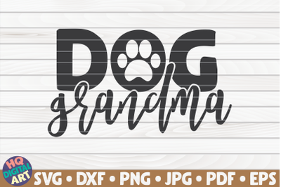 Dog grandma SVG