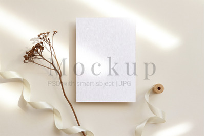 5x7 Card Mockup,Greeting Card,Wedding Mockup