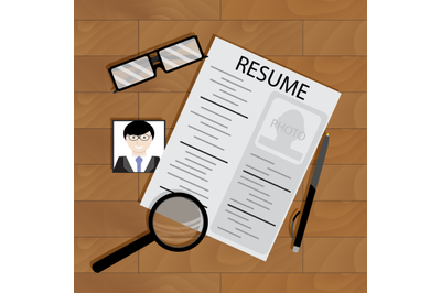 Write resume on table