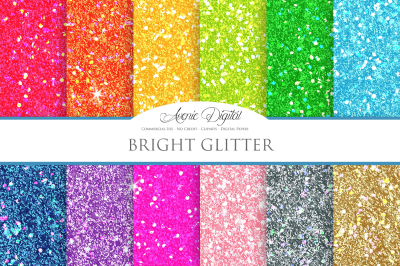 Bright Glitter Digital Paper