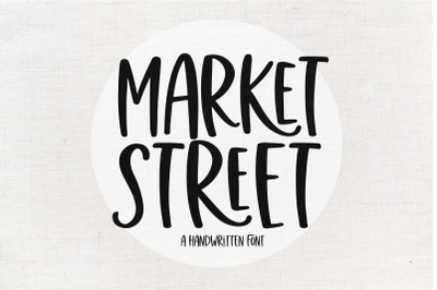 Market Street - A Fun Handwritten Font