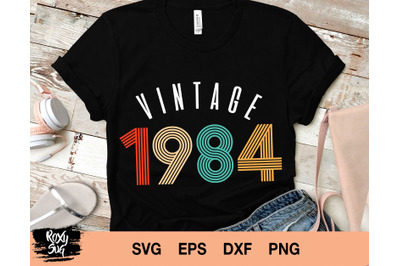 Vintage 1984 svg, vintage birthday svg, vintage svg, 36th birthday svg
