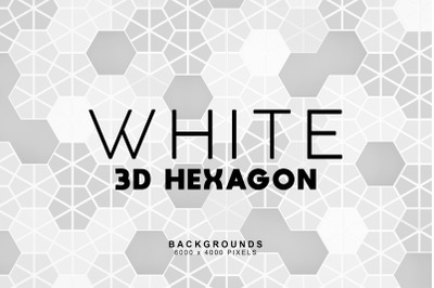 White Hexagon Backgrounds