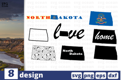 8 NORTH DAKOTA svg bundle&2C;&amp;nbsp;map cricut svg