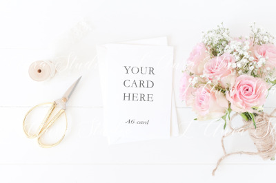 Wedding stationery mockup - floral