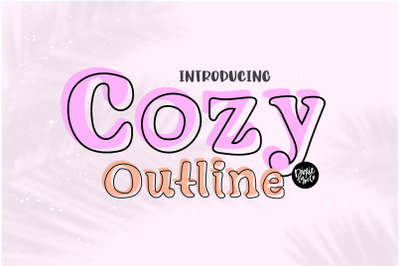 COZY OUTLINE a Serif + Outline Font