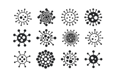 Vector creative virus icons