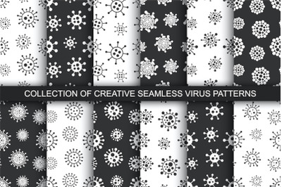 Creative seamless virus patterns