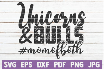 Unicorns And Bulls SVG Cut File