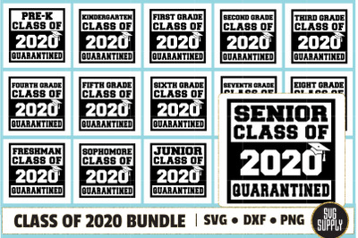 Class of 2020 Bundle SVG Cut File