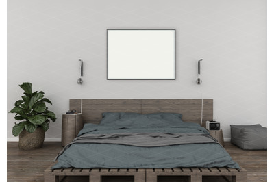 Interior scene - artwork background - frame mockup