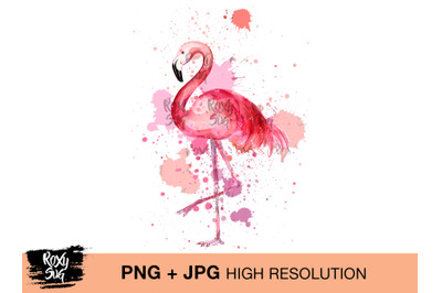 Watercolor Flamingo Clipart, Flamingo clipart, Flamingo png file