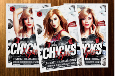 Chicks Party Flyer