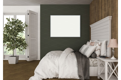 Interior scene - artwork background - frame mockup