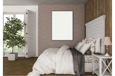 Interior scene - artwork background - frame mockup