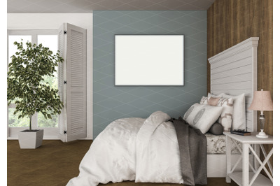 Interior scene - artwork background - frame mockup