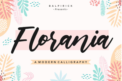 Florania Modern Calligraphy Font