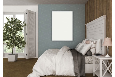 Interior scene - artwork background - frame mockup