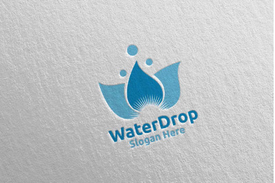 Water Chemical Science and Research Lab Logo Design 100