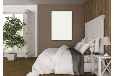 Interior scene - artwork background - frame mockup