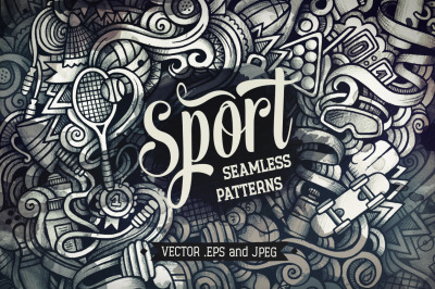 Sports Graphic Seamless Patterns