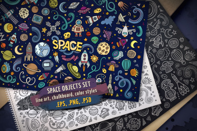 Space Objects &amp; Elements Set