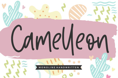 Camelleon Monoline Handwritten Font