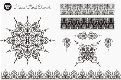 Flower Mandala. Vintage decorative elements. Oriental pattern, vector