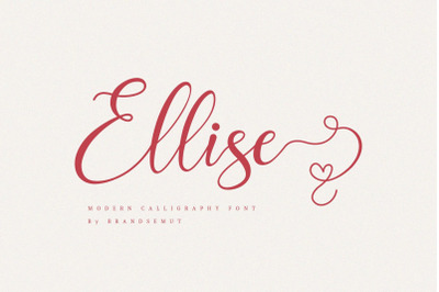 Ellise - Lovely Script Font