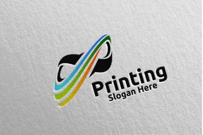 Infinity Printing Company Logo Design 7