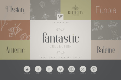 Fantastic Collection - Fonts, Logos