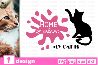 1 HOME IS WHERE MY CATS ARE svg bundle&2C; quotes cricut svg